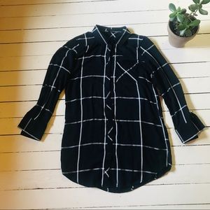 *DAD VIBES* 100% rayon oversized plaid tunic